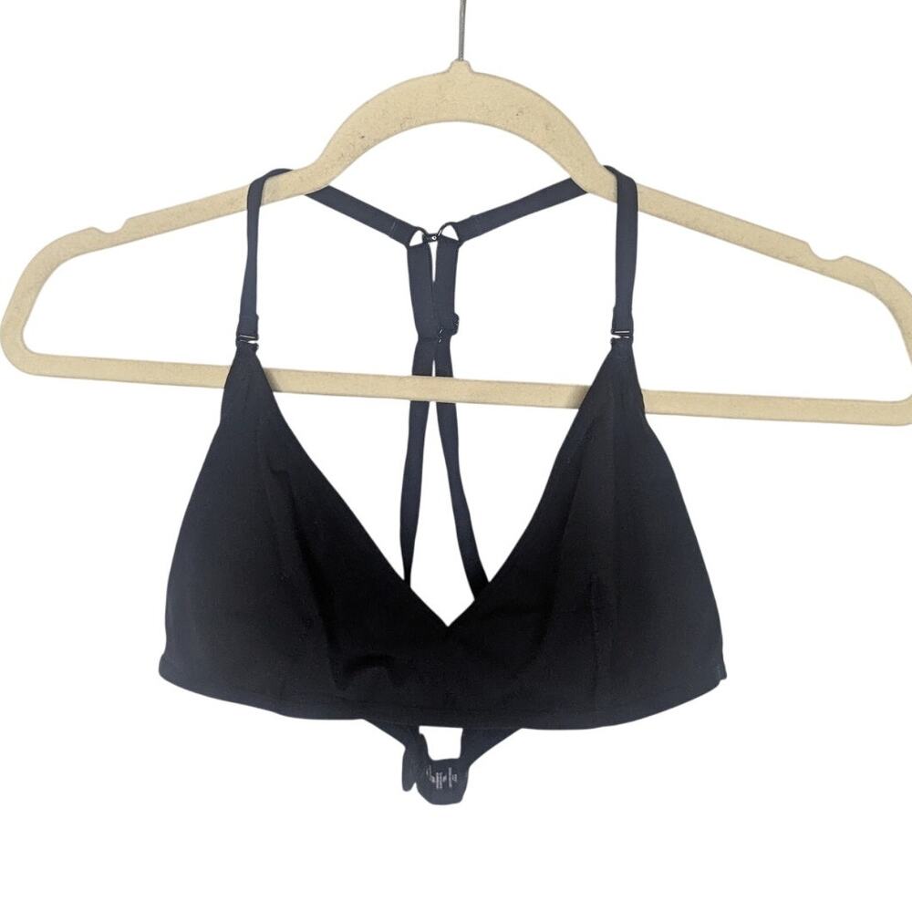 Third Love K Line Black Wireless Unpadded Racer Back Bra Women Size Medium